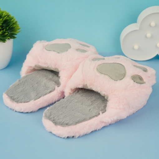 Тапочки "Кошачьи лапки", розовые р.36-39