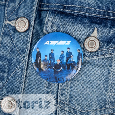 Значок круглый "K-pop" Ateez №2, 56мм