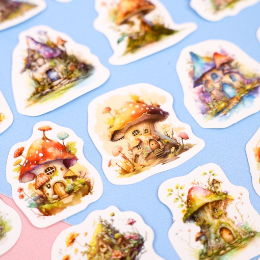 Набор наклеек "Dream Mushroom house", 46 шт.