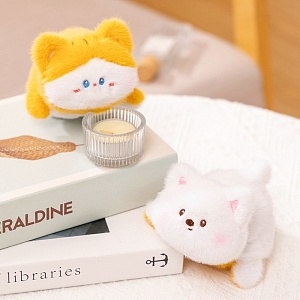 Мягкий брелок "Перевертыш" кошечка-собачка, 10см