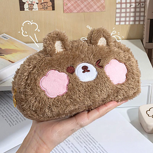 Пенал "Плюшевый мишка" коричневый