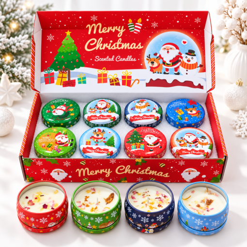  Свеча-арома "НГ Christmas" аромат зимы, в ассортименте 1 шт