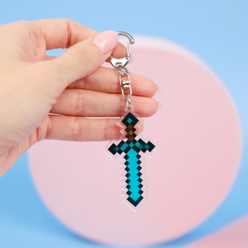 Брелок акриловый "Майн" Пиксели №2