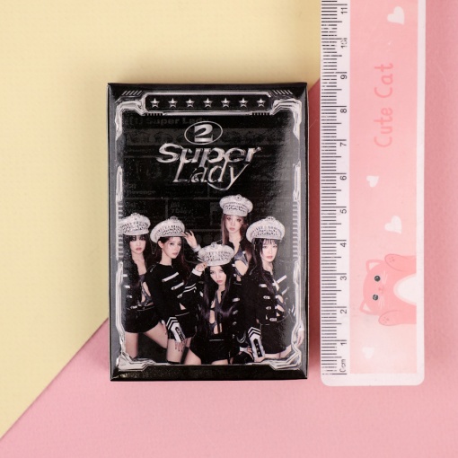 Набор картонных карточек "K-pop" GIDLE Super lady, 55шт.
