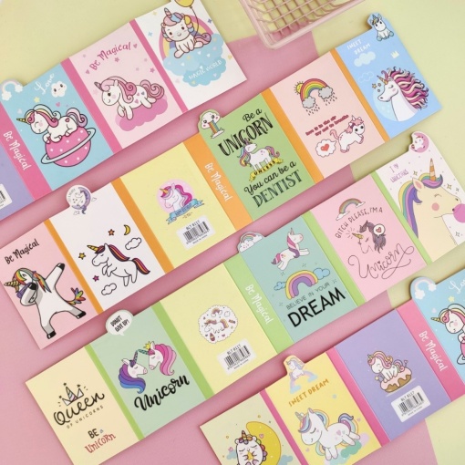 Мини-книжка со стикерами "Единороги"