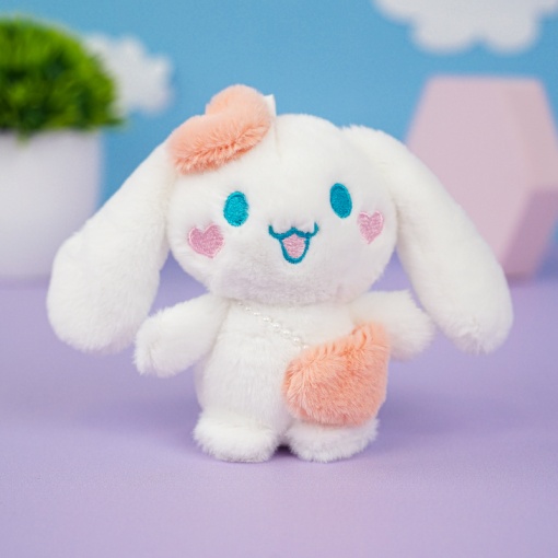 Мягкий брелок "Синнамон" персиковый, 10 см