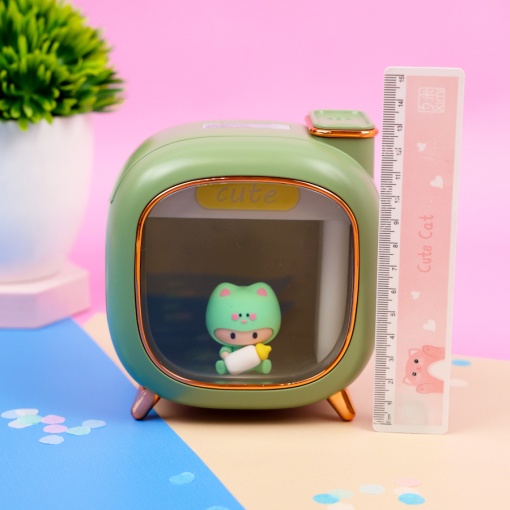 Мини-увлажнитель "Cute TV" зеленый (USB) оптом
