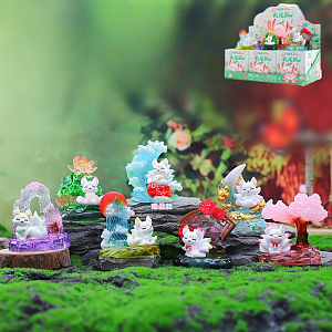 Набор фигурок Surprise "Nine-tailed fox" с подсветкой, в ассортименте 6шт оптом