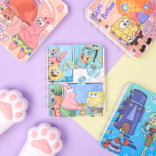 Блокнот на пружине "Sponge" 77 листов, в ассортименте 1шт