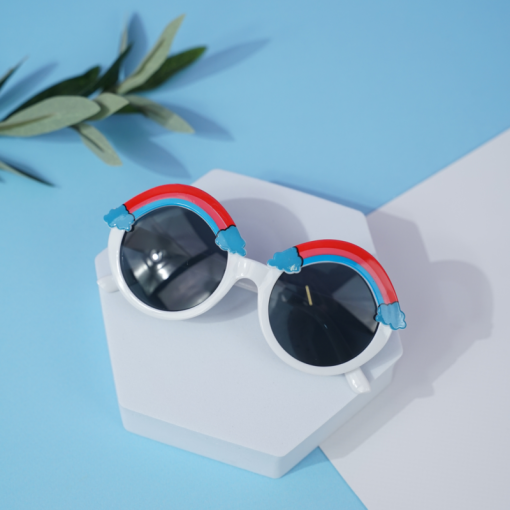 Солнцезащитные очки с чехлом "Rainbow" black-white