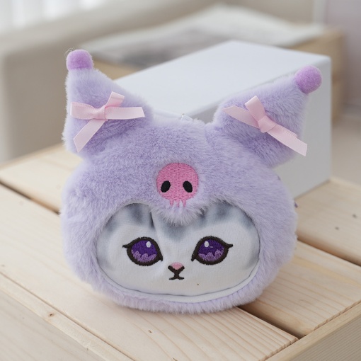 Монетница "Котик в шапочке" Куро, фиолетовый