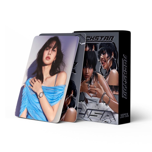 Набор картонных карточек "K-pop" Lisa Rockstar, 55шт.