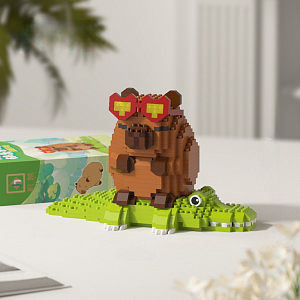 Конструктор "Happy Capybara" на крокодиле №M3151