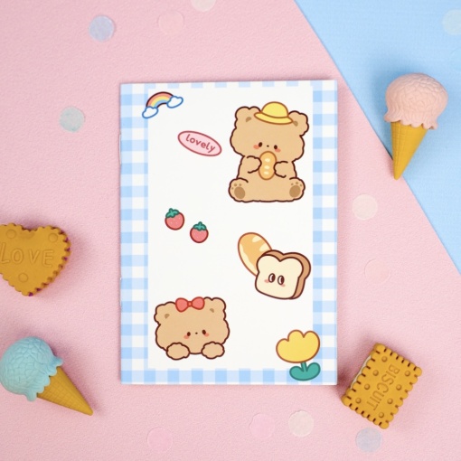 Блокнот "Медведи" 8,5х12 см, (набор 10 шт.)