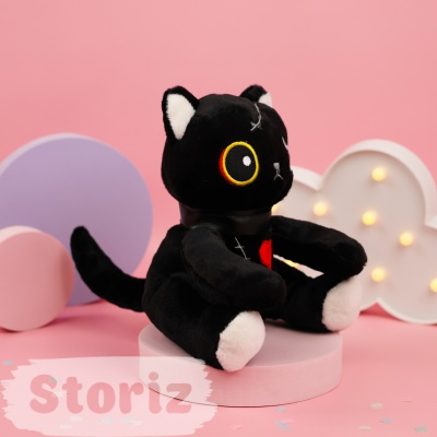 Мягкая игрушка "Cat Dark", черный 25 см