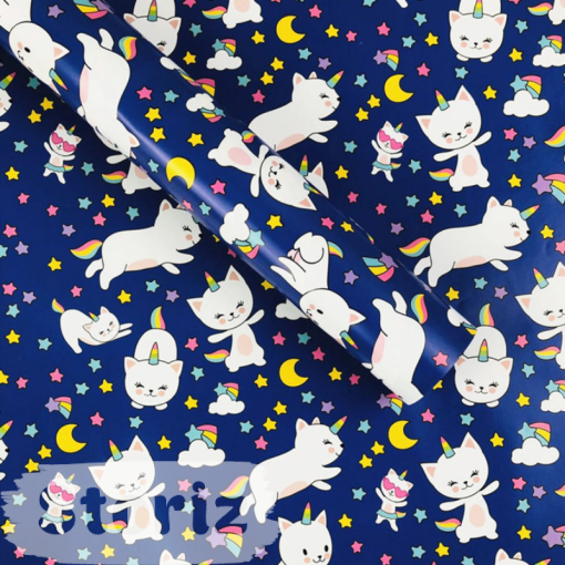 Упаковочная бумага "Kittycorn" 52x75 см