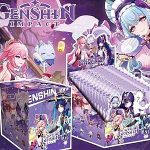 Набор фигурок акриловых Surprise "Genshin" с вращением,12шт оптом