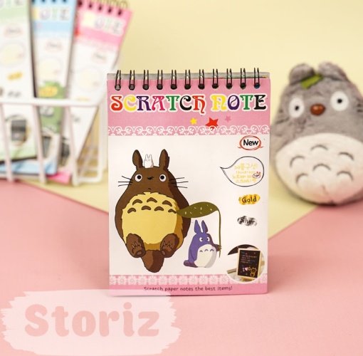 Блокнот "Scratch note Totoro" 14x10 см