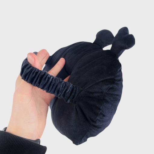 Подушка под шею "Уголек" черный, 28см