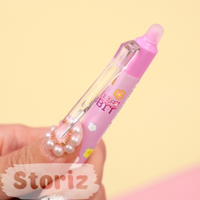 Набор ручек "Strawberry Rabbit" №33055, 12 шт, со стирающими чернилами и стирашка (синий)