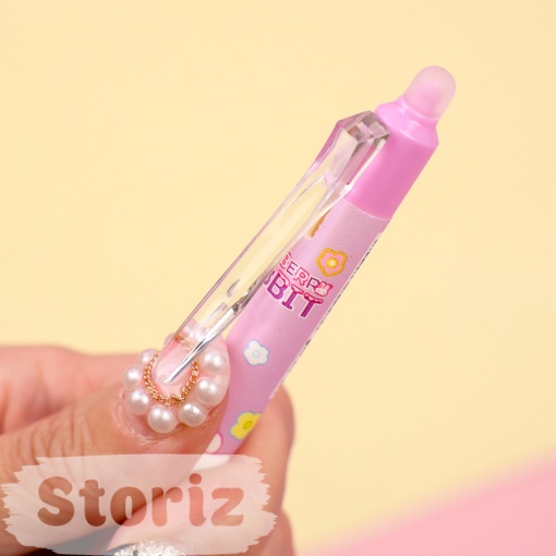 Набор ручек "Strawberry Rabbit" №33055, 12 шт, со стирающими чернилами и стирашка (синий)