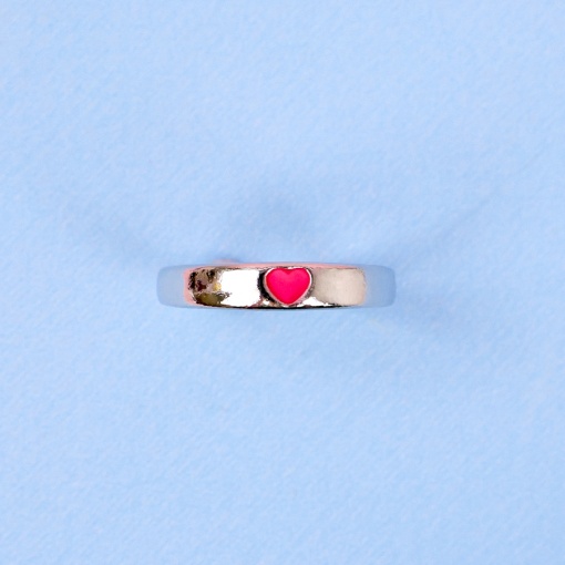 Кольцо "Heart", розовый