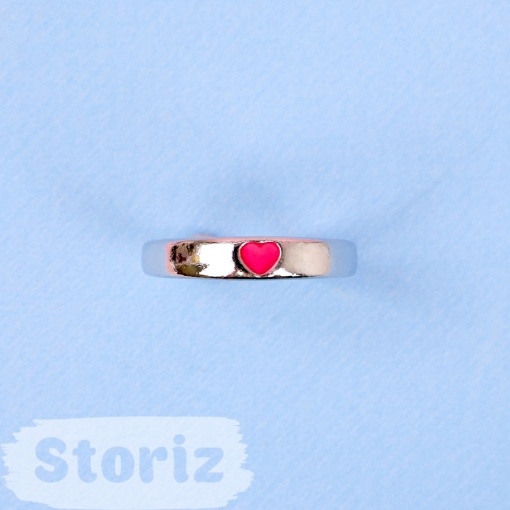 Кольцо "Heart", розовый