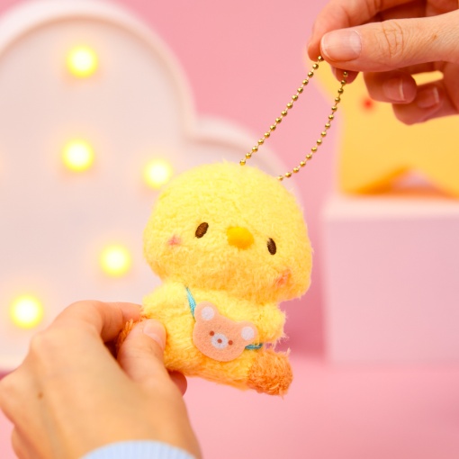 Мягкий брелок "Цыпленок" желтый, 9см