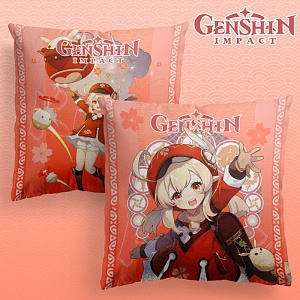 Подушка декоративная "Genshin Impact" Кли, 40x40см (1 серия)