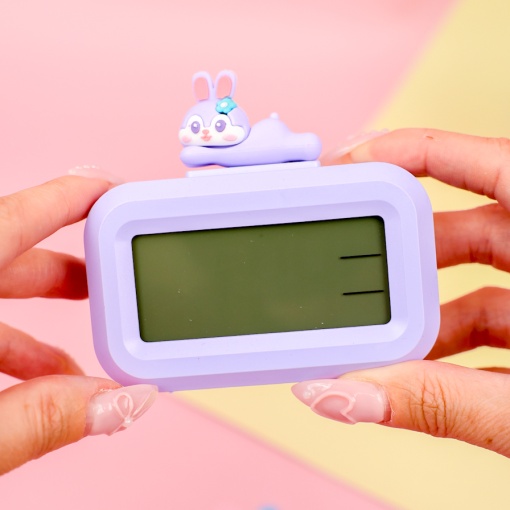 Часы электронные "Зайка" фиолетовый оптом