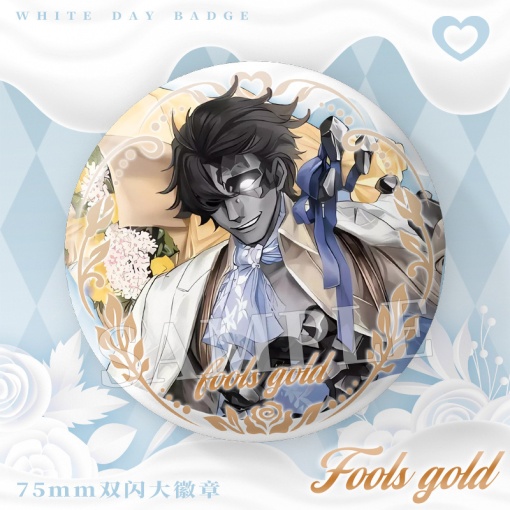 Набор значков "Identity V" белый, 75мм, в ассортименте, 5шт