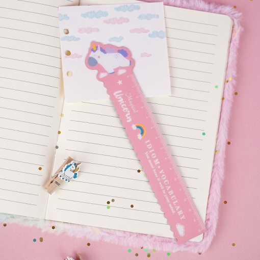 Линейка "Magical Unicorn" розовый