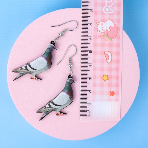 Серьги "Голубь"