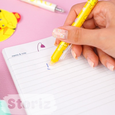 Ручка со стирающимися чернилами и стирашка "Покемон Пика-Пика", синяя