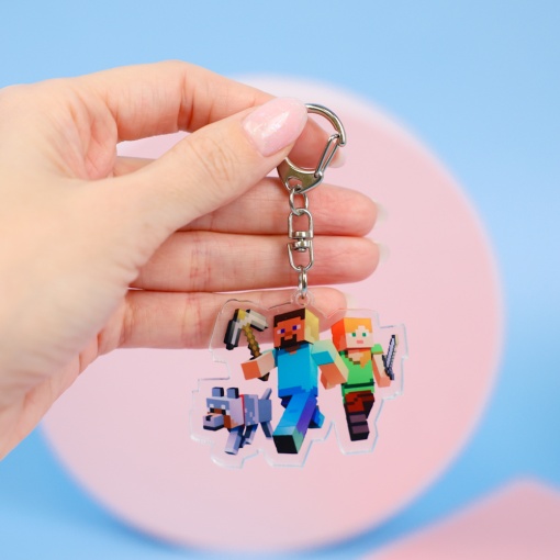 Брелок акриловый "Майн" Пиксели №8