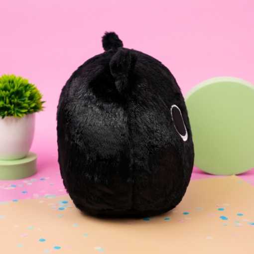 Мягкая игрушка-подушка "Кот" черный, 30 см