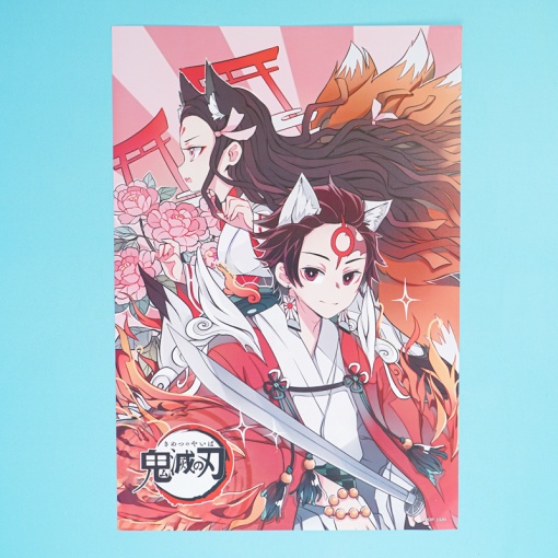 Набор постеров "Demon Slayer" 8 шт, 42х29см (№3320) оптом