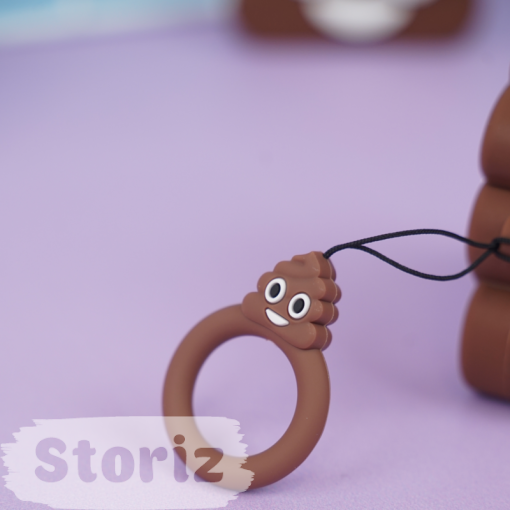 Чехол для AirPods1/2 "Какашка" коричневый