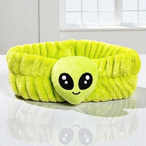 Повязка для волос "Cute alien" зеленый