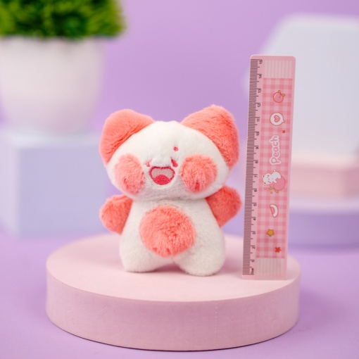 Мягкий брелок "Котенок Dudu" розовый, 12 см