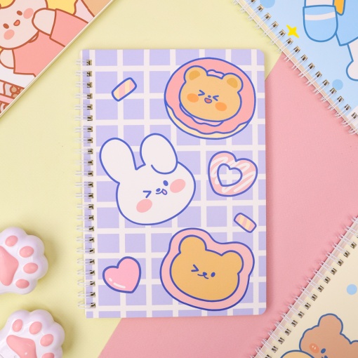 Блокнот "Bear&Bunny" A5, в ассортименте 1 шт. 