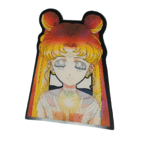 Наклейка голографическая "Сейлор Мун" 3D, №01