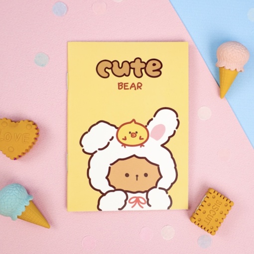 Блокнот "Медведи" 8,5х12 см, (набор 10 шт.)