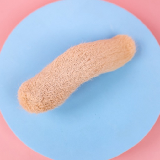 Заколка для волос плюшевая "Fluffy fur", бежевый