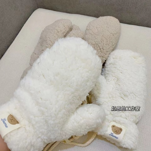 Варежки "Liumu", белый