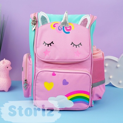 Рюкзак школьный "Cute unicorn" розовый