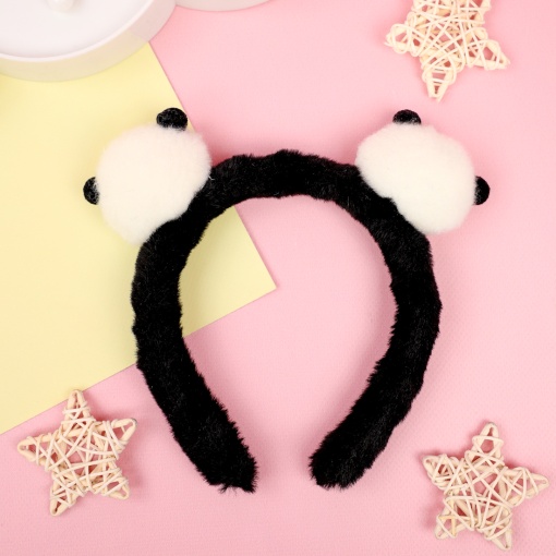 Ободок "Панда", черный