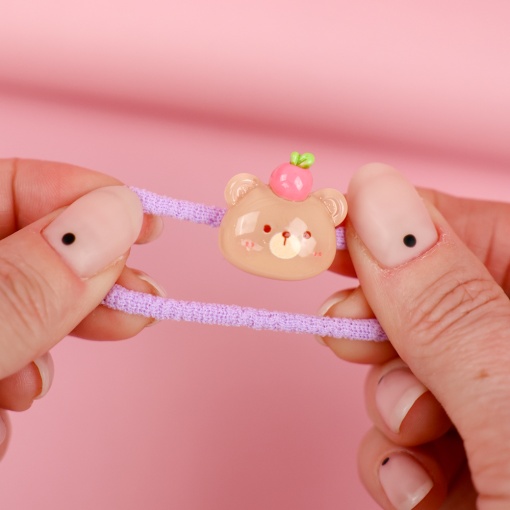 Набор резинок для волос "Sweet  Animals" медведь, 2шт.