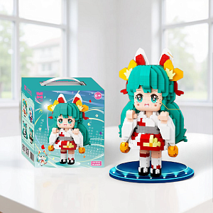 Конструктор "Hatsune Miku" мятный бант №88088 (2786 деталей)