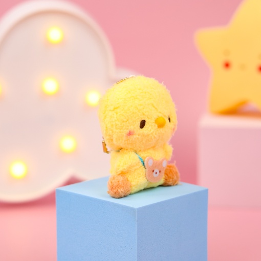 Мягкий брелок "Цыпленок" желтый, 9см